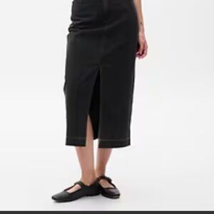 Gap denim midi skirt